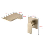 Wall Mount Waterfall Bathtub Faucet