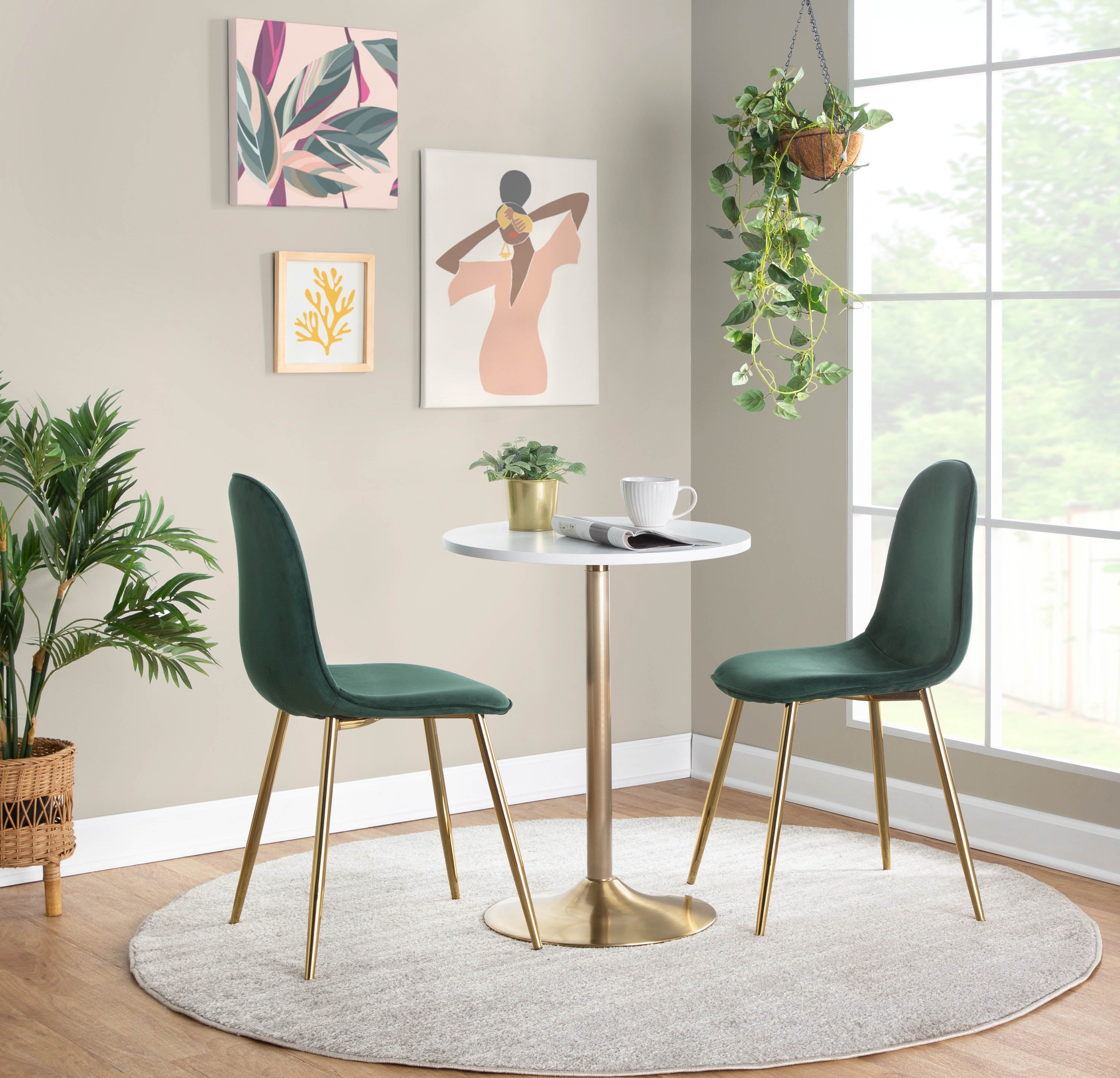 Contemporary Adjustable Dining or Bar Table