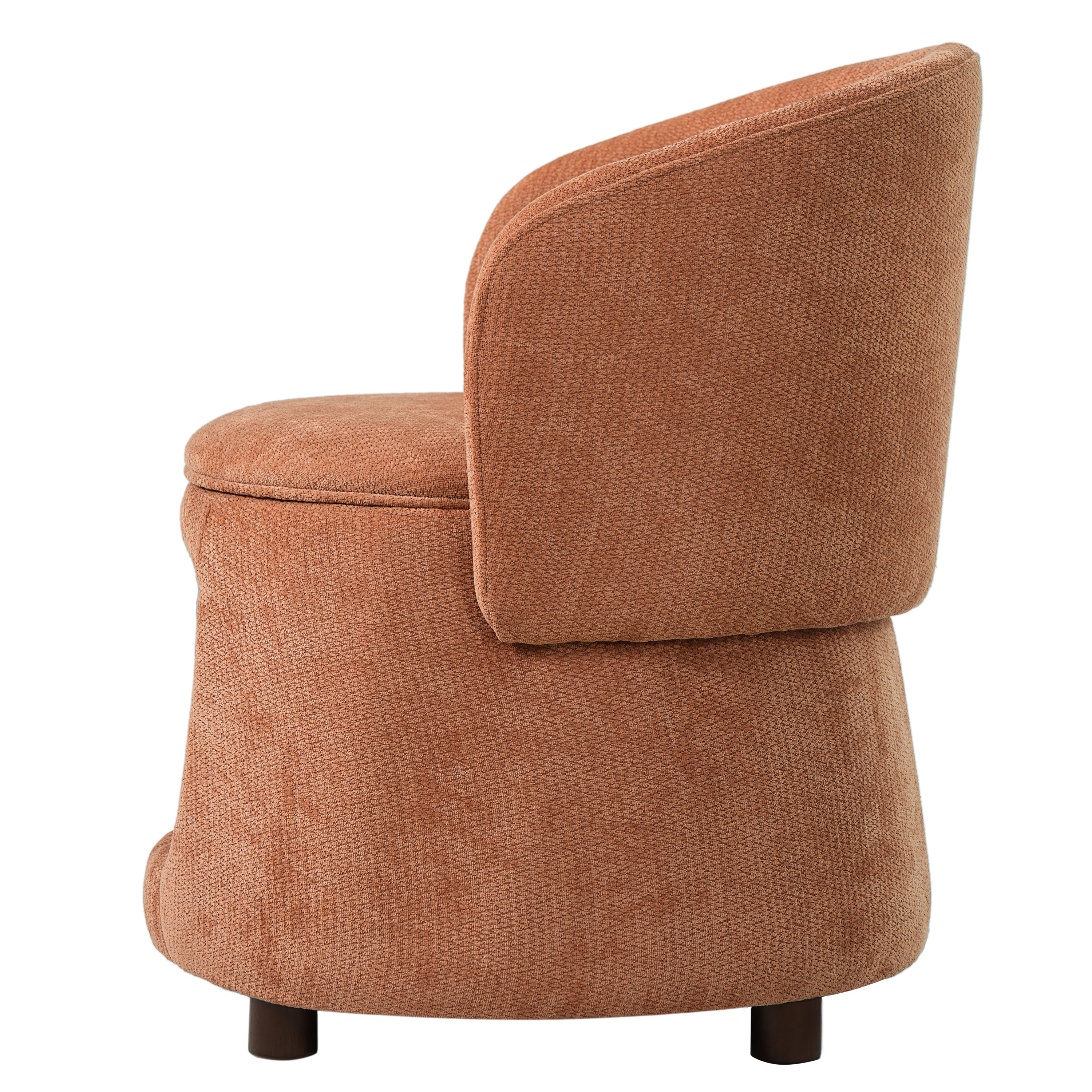 Orange Pet Friendly Chair with Hidden Pet Nook