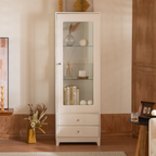 71'' Freestanding Upholstered Display Cabinet