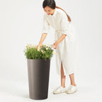 2 Pack Tall 21.7 in Planters for Outdoor Plants