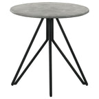 Garfield Cement 3-Piece Round Coffee and End Table Set