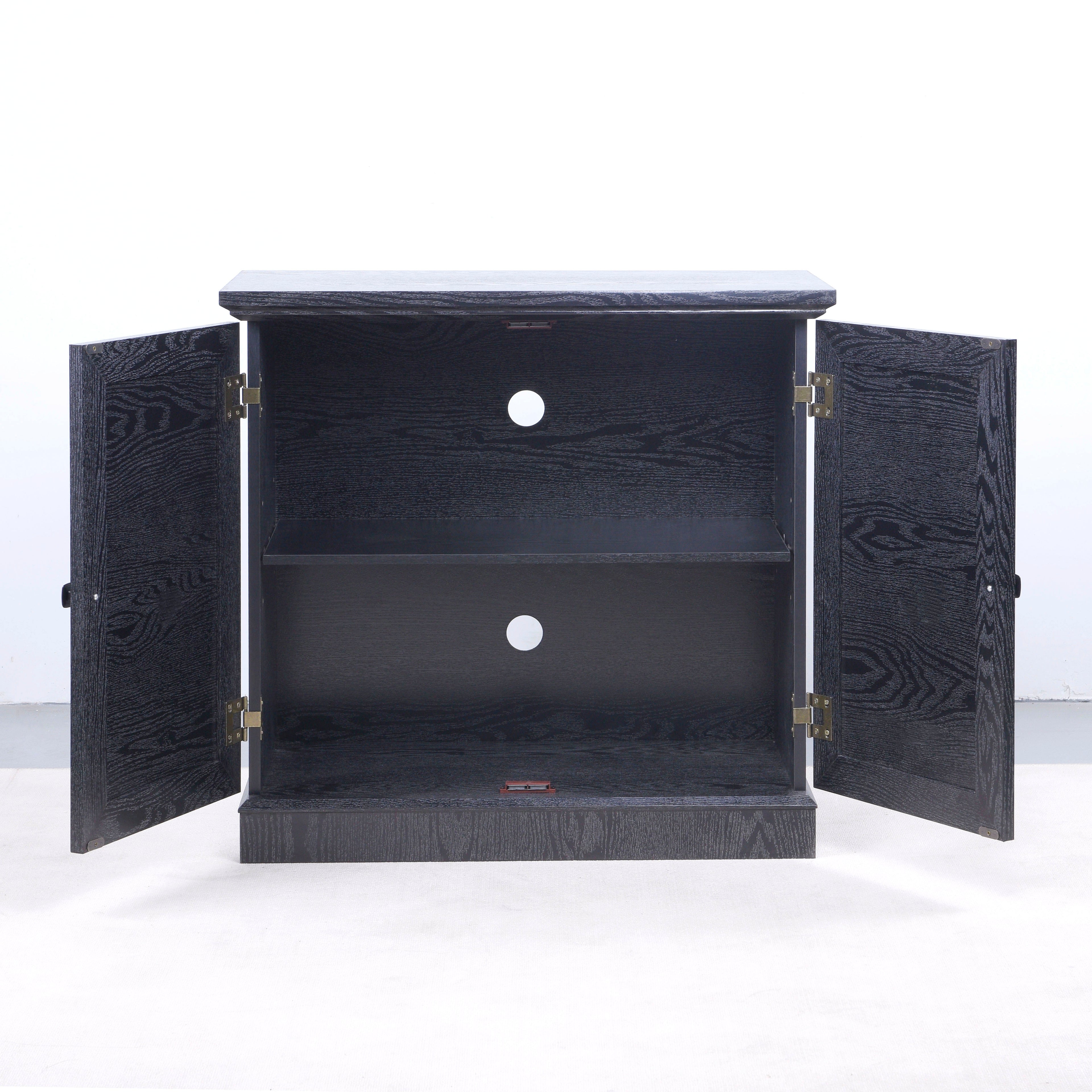 Storage Sideboard Cabinet with 2 Decorative Acrylic Mirrored Doors