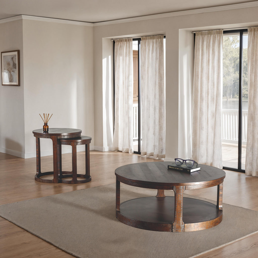Transitional Style 1pc Coffee Table