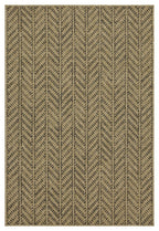 Earth GC_NTL1012 Jute/Black Indoor/Outdoor Area Rug