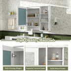 3-in-1 Bathroom Mirror Cabinet - 41-inch Wall Mounted