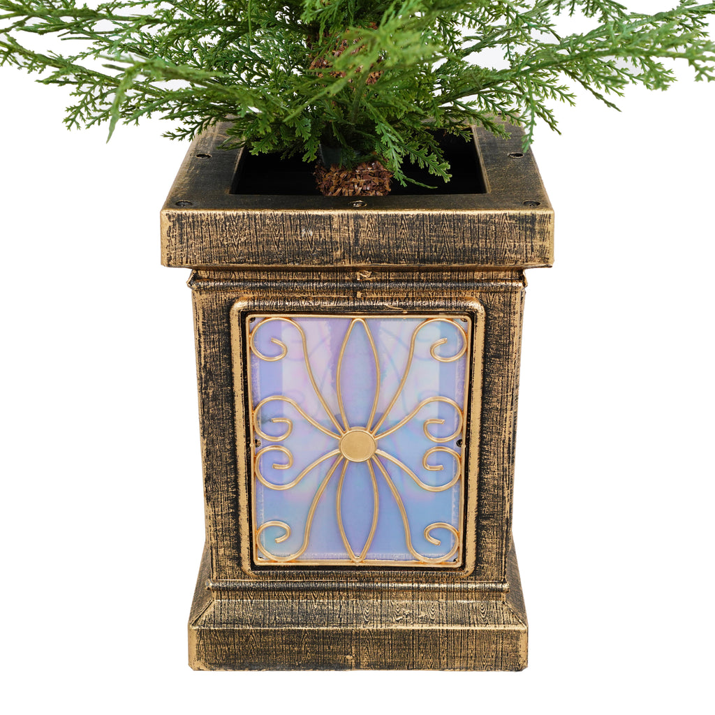 4ft Pre-Lit Artificial Christmas 2-Piece Set