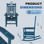 Outdoor Rocking Chair Set of 2
