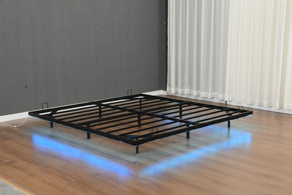 Queen Size Floating Bed Frames with LED Lights