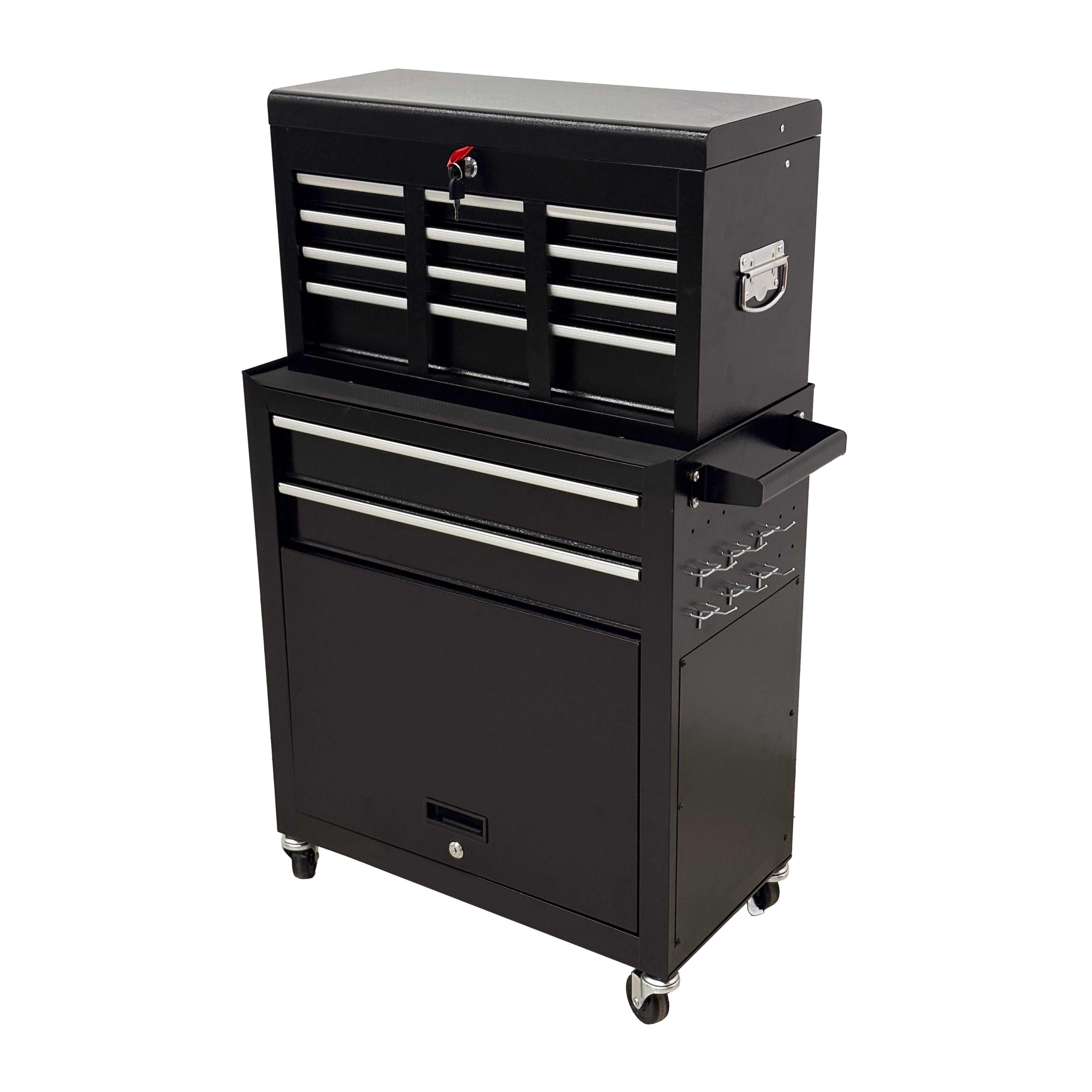 8-Drawer High-Capacity Rolling Tool Chest, Black