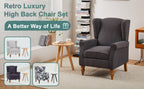 Vintage Luxury Coffee Table & Armchair Set