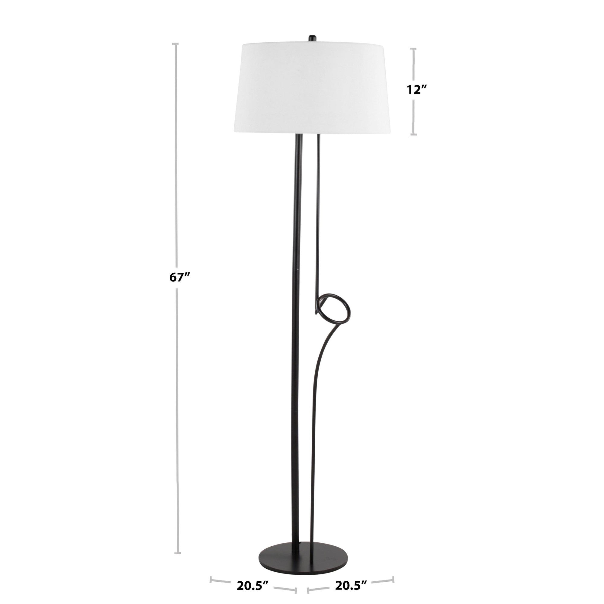 Shadow Contemporary Floor Lamp