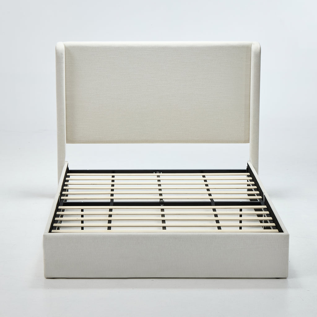 Carmen Upholstered Wingback Bed - California King