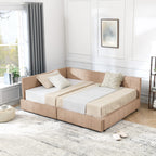 Full Size Storage Upholstered Tufted Bed Frame