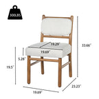 Fabric Upholstered Dining Chairs - Modern Armless Side Chairs