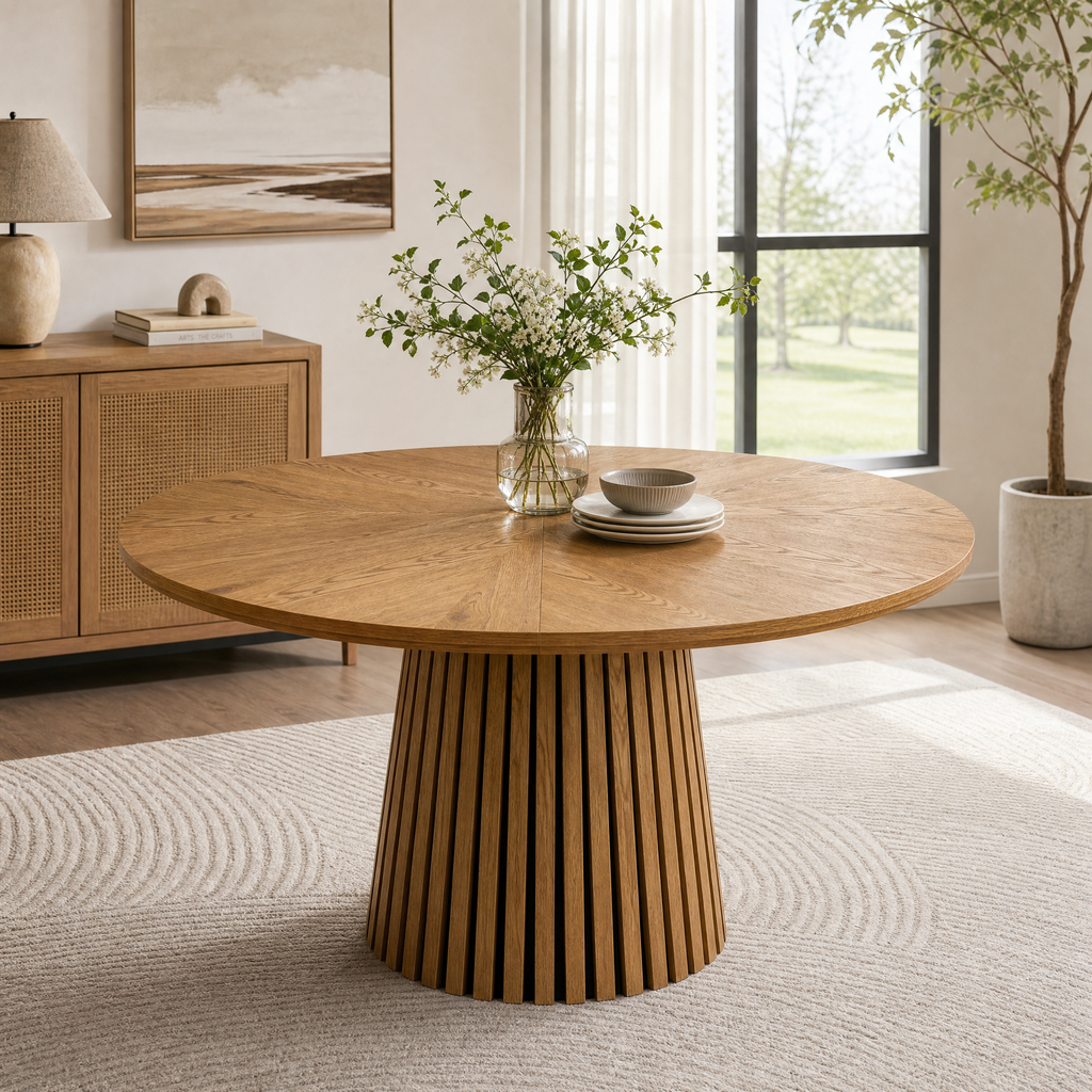 47.24" Oval Wooden Dining Table