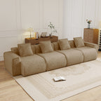 Streamlined Design Deep Seat Modular 4 Seat Boneless Sofa