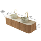 Dina 60" Bathroom Vanity & Sinks