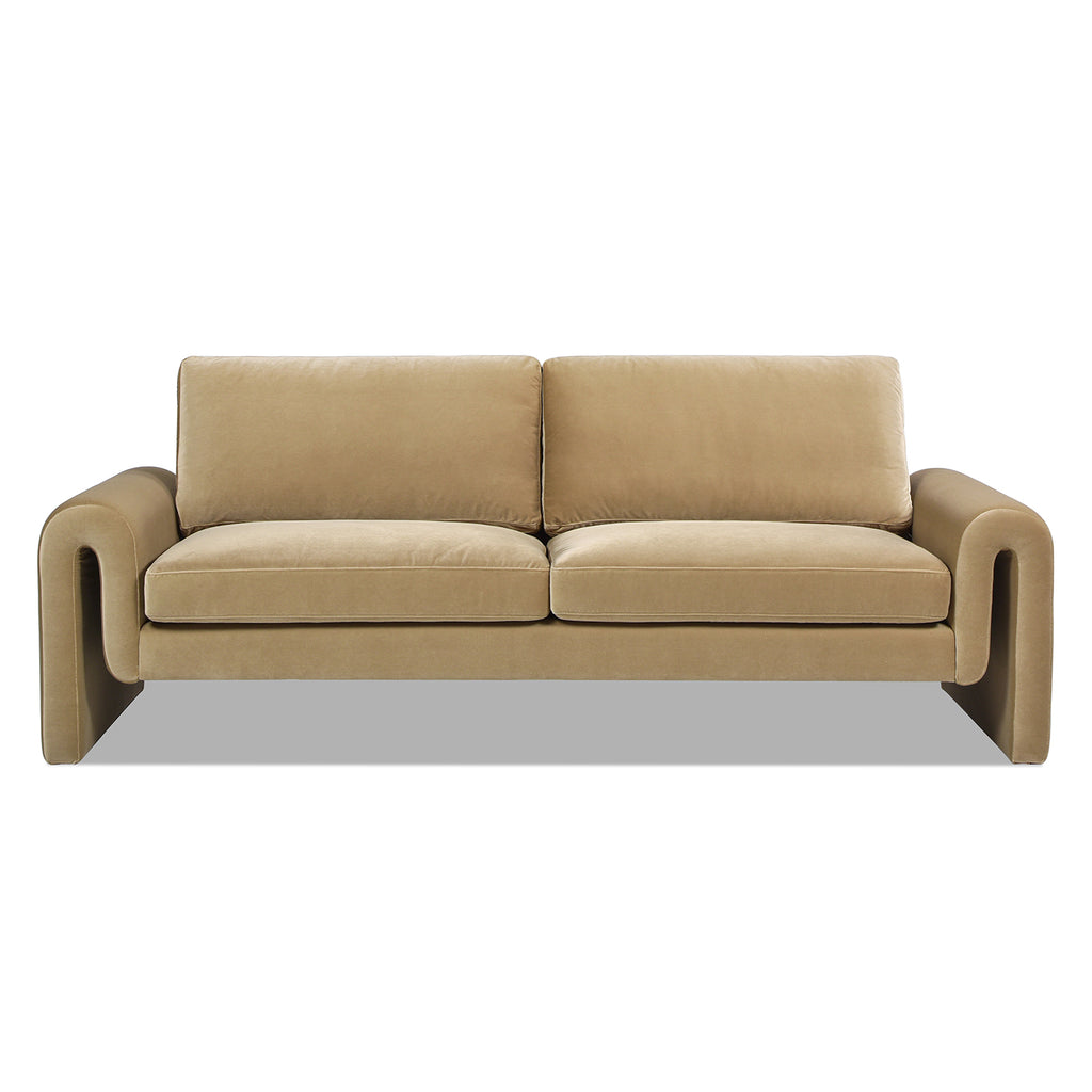 Mason 85" Arched Arm Sofa, Camel