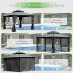 12'x12' Hardtop Gazebo with Resin Roof