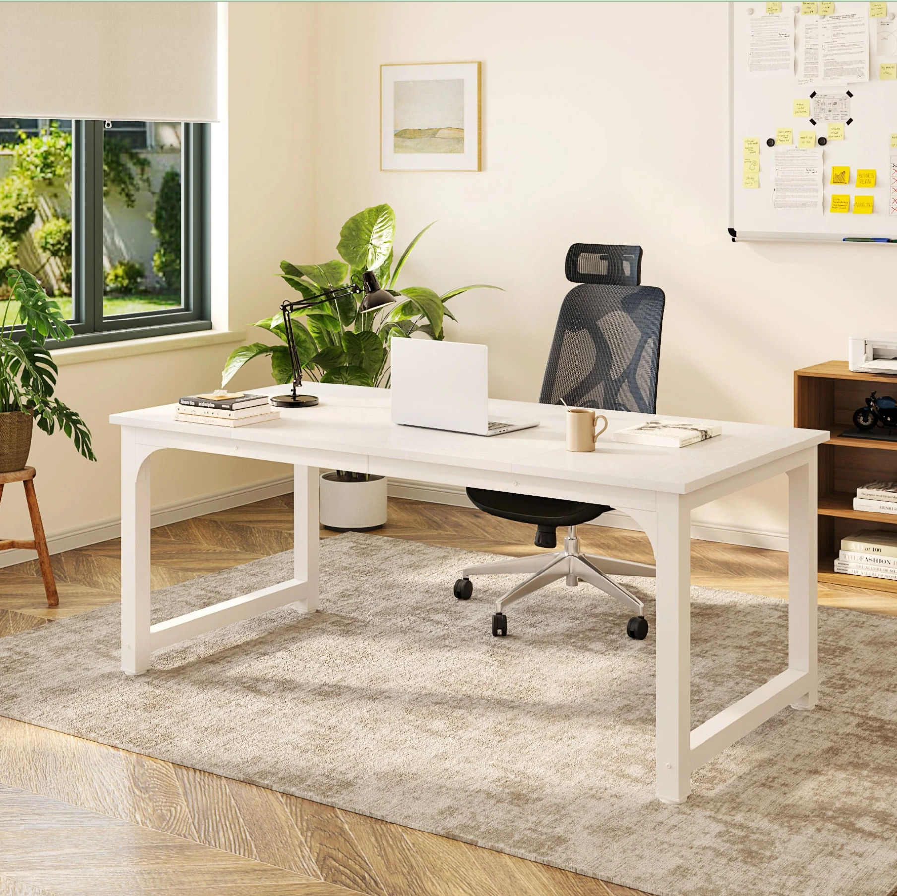 63" Executive Desk - Large Modern Office Computer Workstation