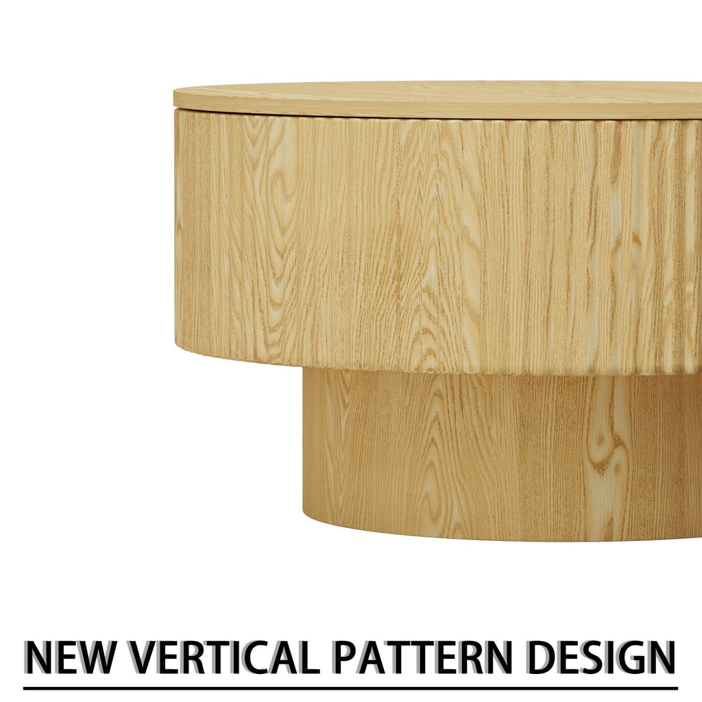 29.53" MDF Modern Circular Coffee Table