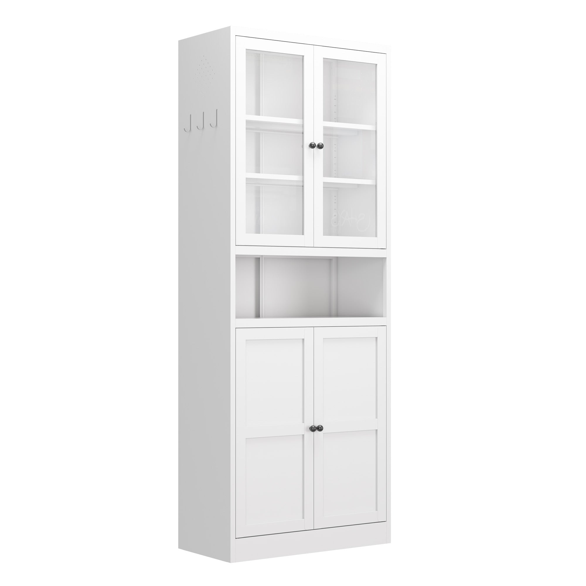 Metal Kitchen Pantry Cabinet - 72" Tall Storage Unit