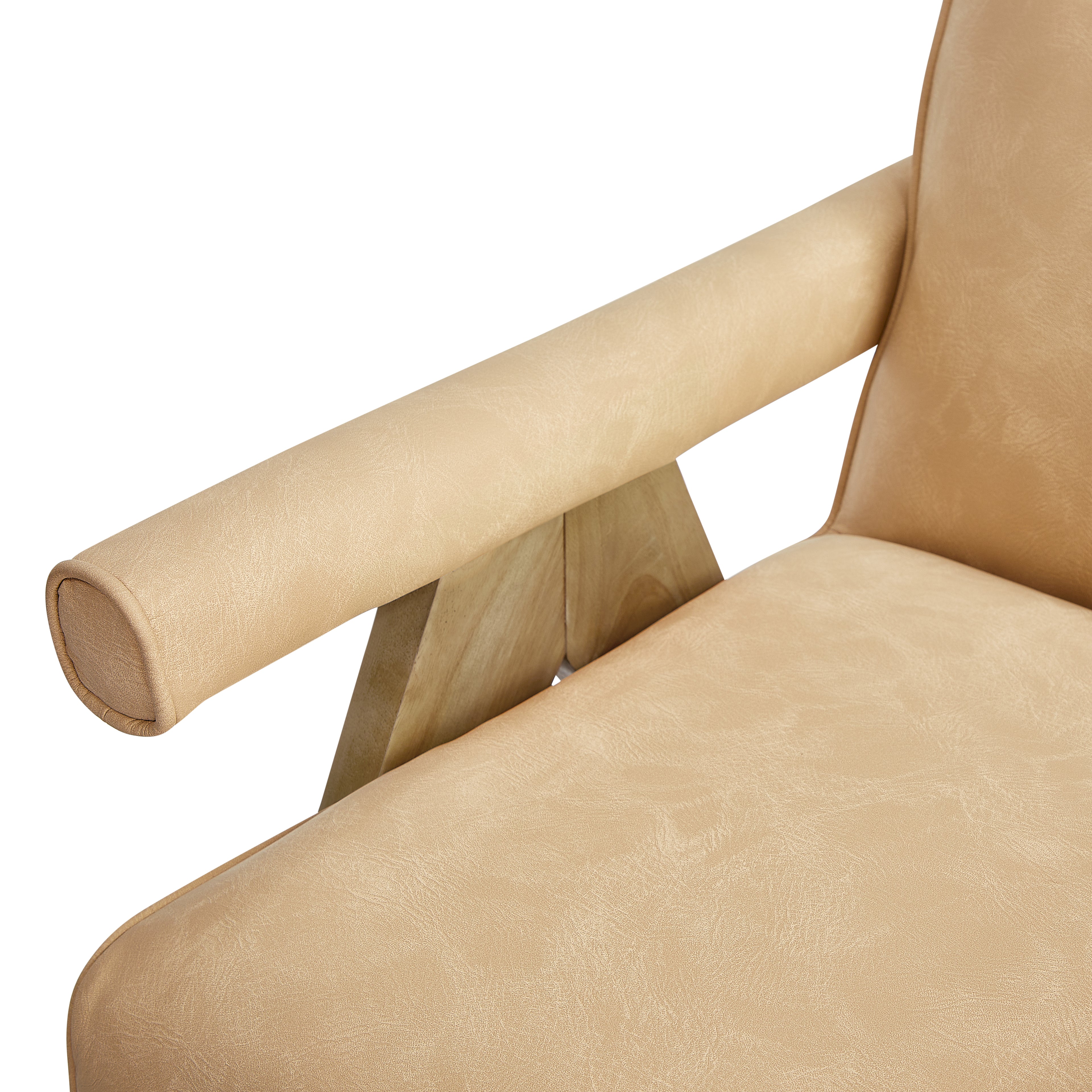Nessi Modern Faux Leather Arm Chair