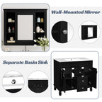 36" Bathroom Vanity with Top Sink