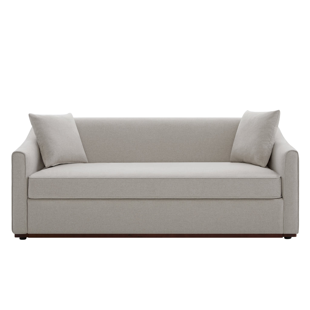 Modern 3-Seater Sofa With Throw Pillows