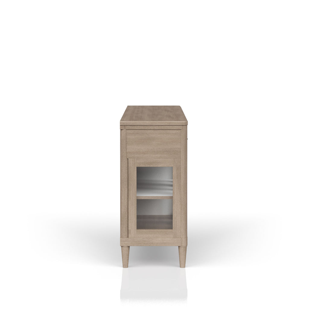 Power Raedy Buffet with Glass Cabinet Doors