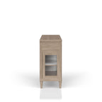 Power Raedy Buffet with Glass Cabinet Doors