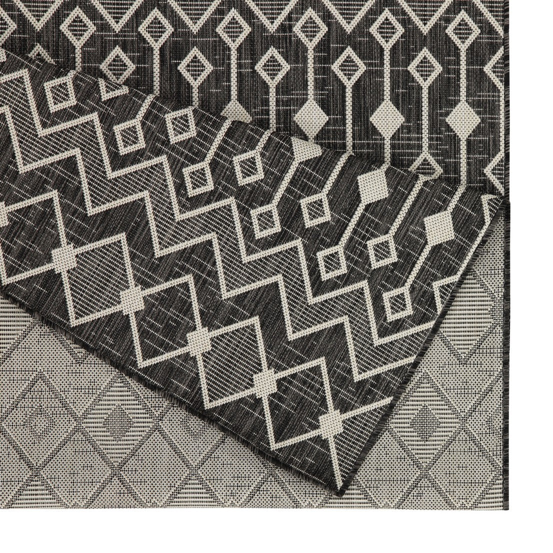 Sunshine Anthracite Indoor/Outdoor Area Rug 2'7" x 7'3"