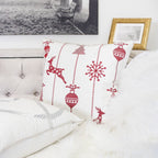 White Christmas Throw Pillow 20x20