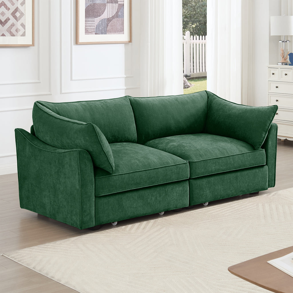 2 Seater Sofa With Pull Out Storage Drawers