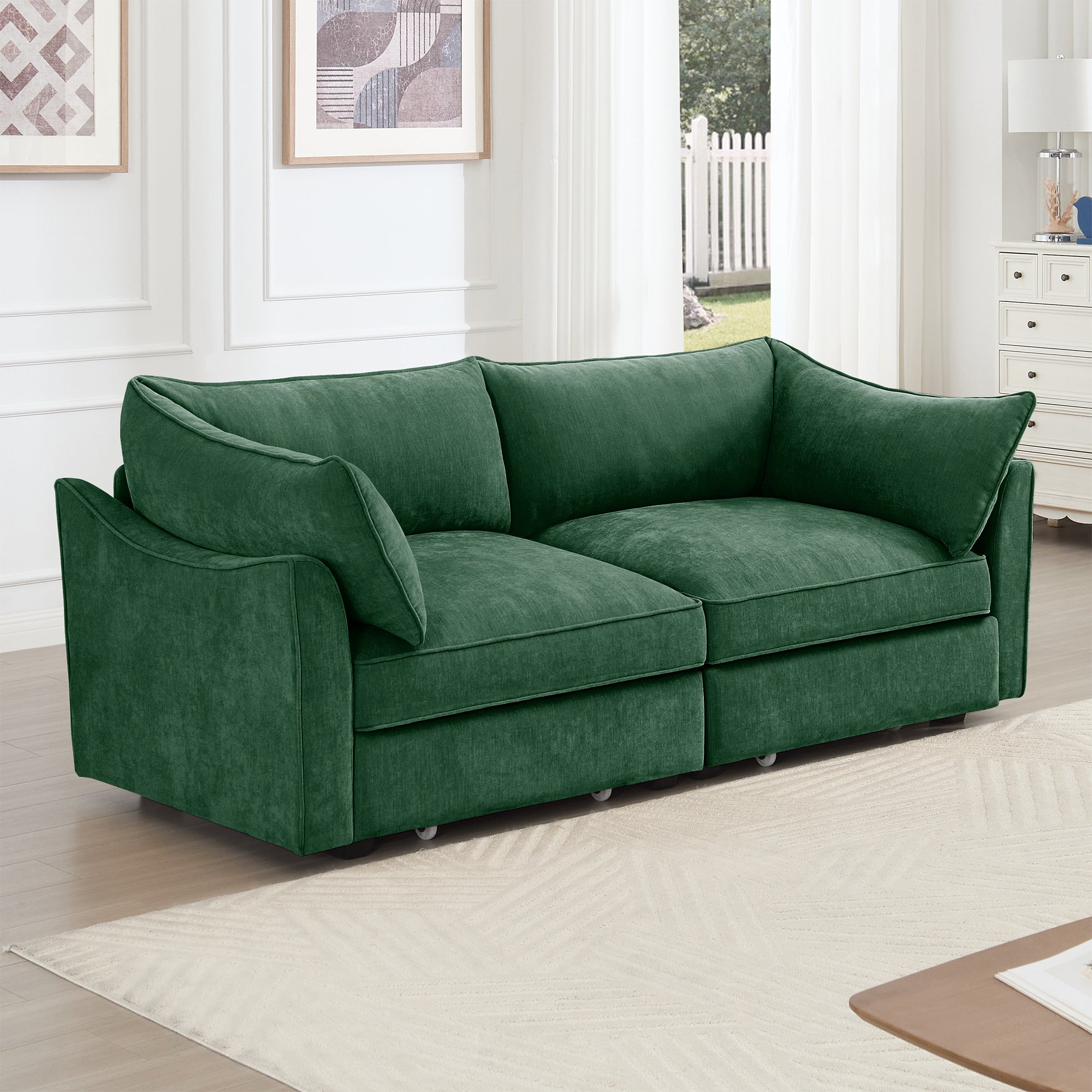 2 Seater Sofa With Pull Out Storage Drawers