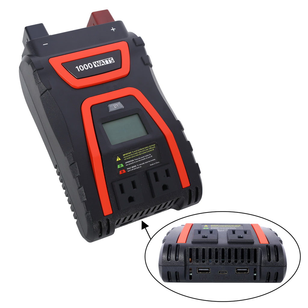 1000 Watts Power Inverter with LED Display