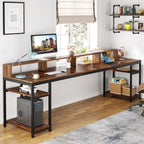 78" Two-Person Desk with X-Legs