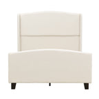 Full Size Bed Frame with Upholstered Headboard