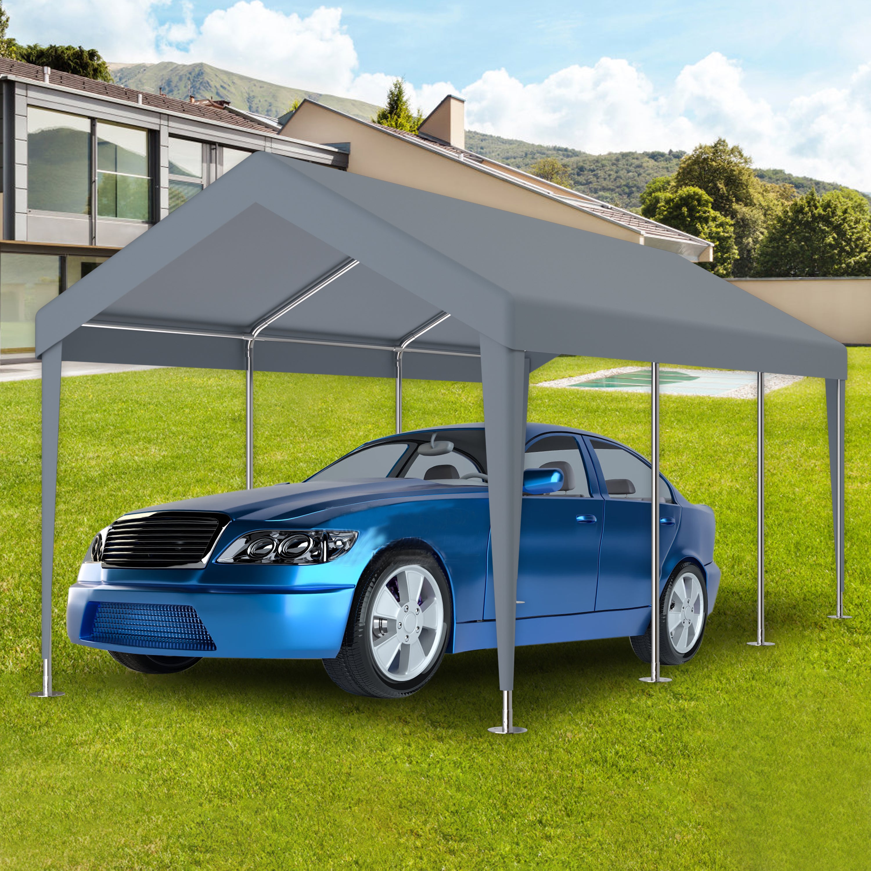12x20ft Carport Replacement Canopy Cover