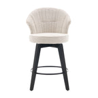 Wing Back Swivel Bar Stools Set of 2