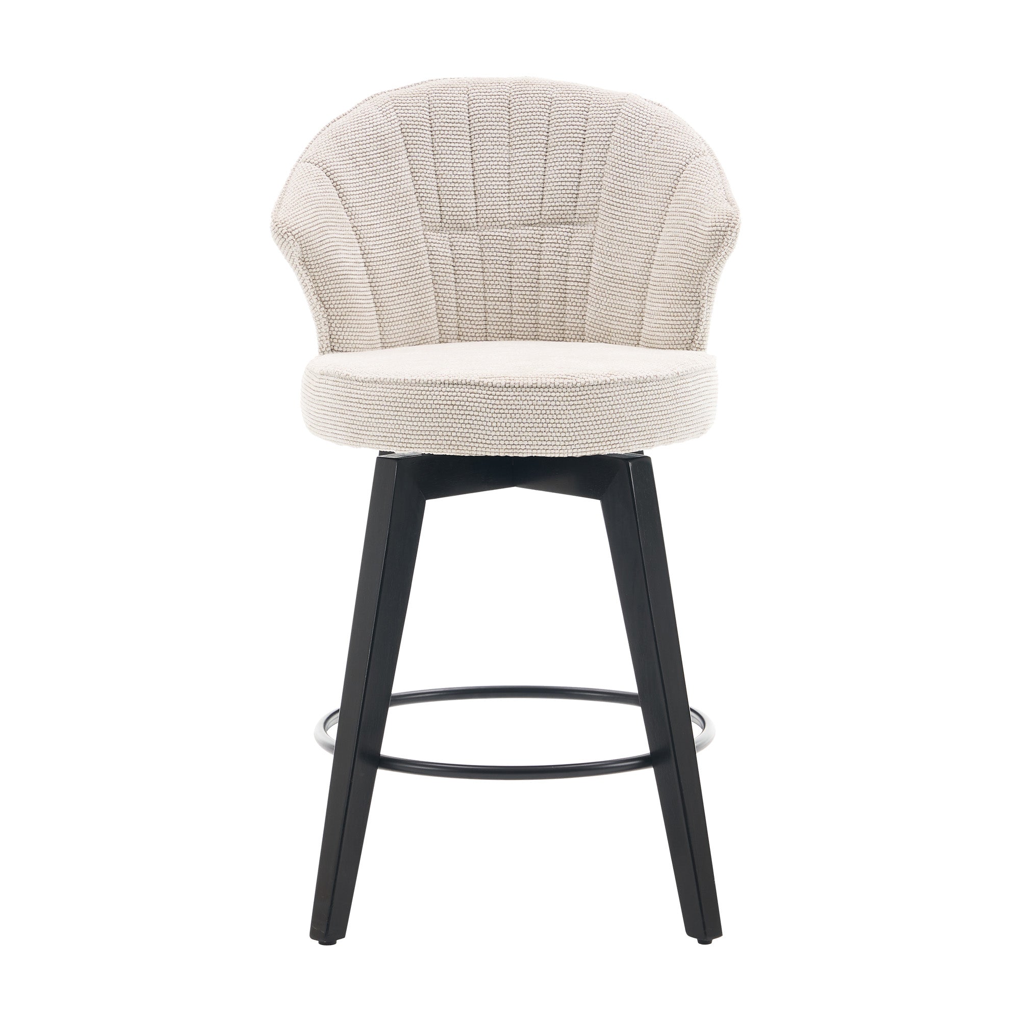 Wing Back Swivel Bar Stools Set of 2
