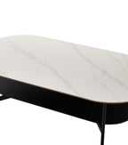 Ceramic MDF Double Layer Coffee Table