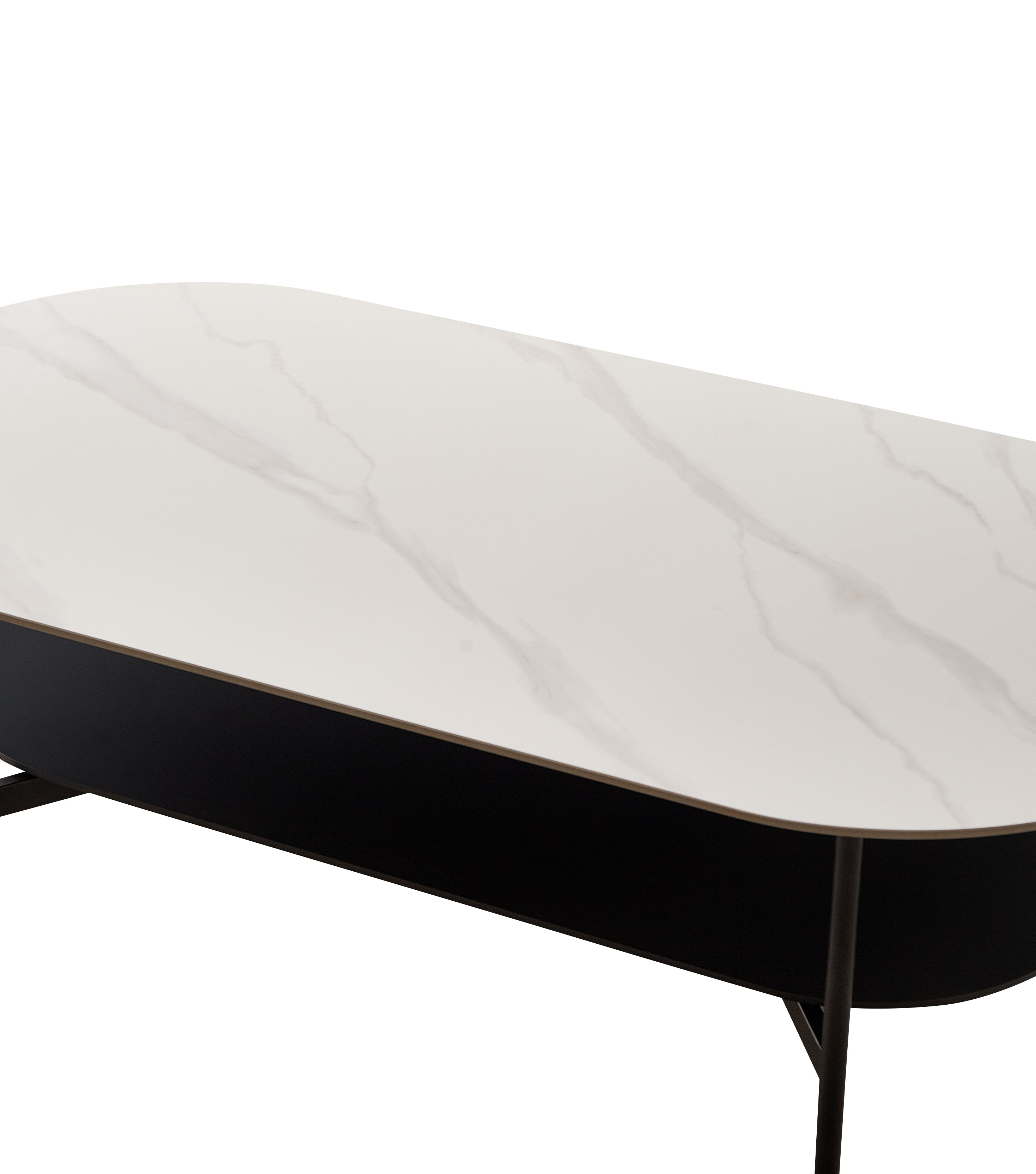 Ceramic MDF Double Layer Coffee Table