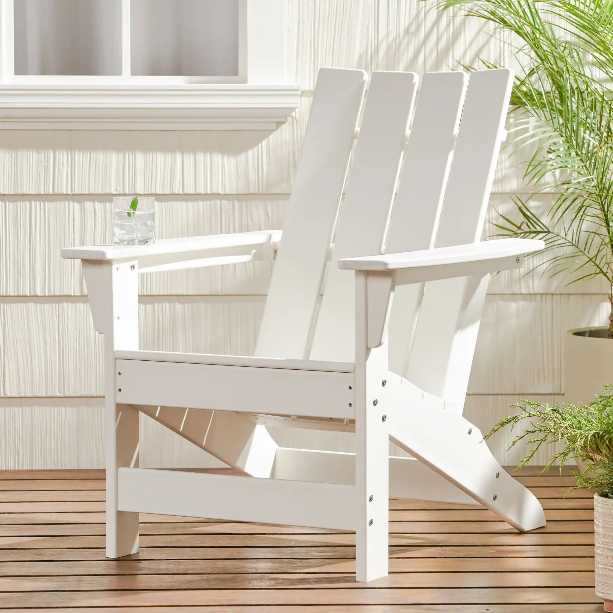 Enigmara Outdoor High Density Resin Adirondack Chair
