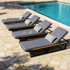 Adjustable 5-Position Outdoor Chaise Lounge