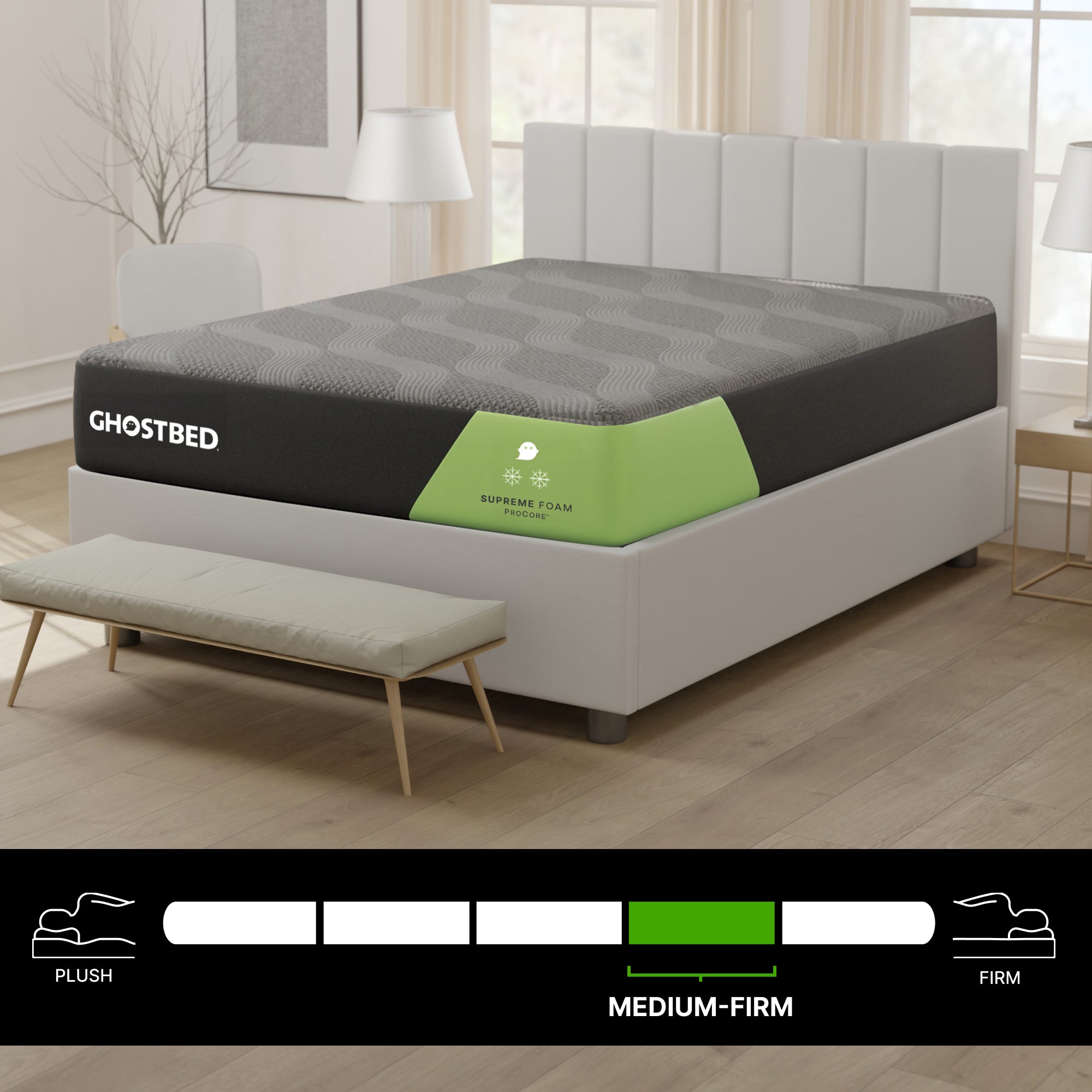 GhostBed Supreme 12" Twin Foam Mattress