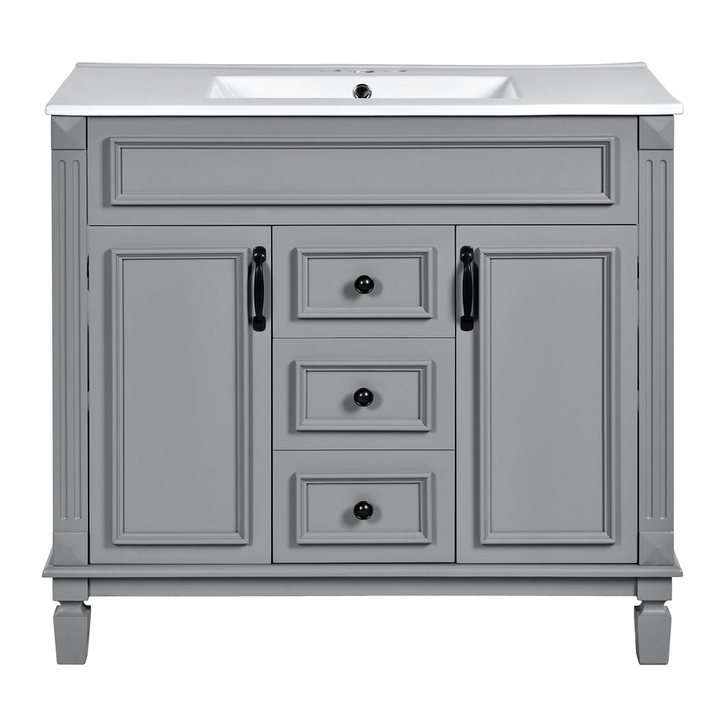 36" Bathroom Vanity with Top Sink