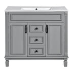 36" Bathroom Vanity with Top Sink