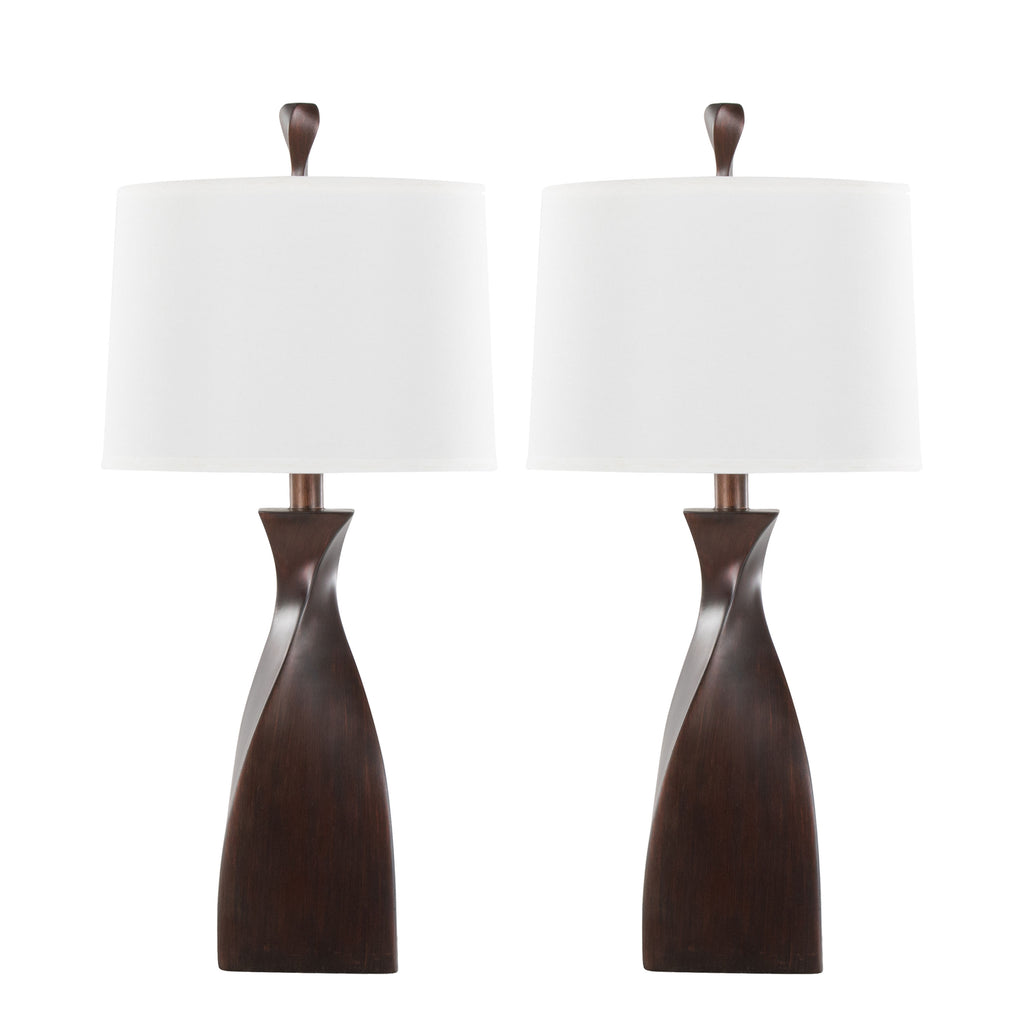 30" Contemporary Polyresin Table Lamp